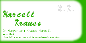 marcell krauss business card